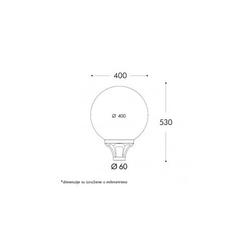  LED ULICNA SVETILJKA GLOBE 400 50W SIVA Cene