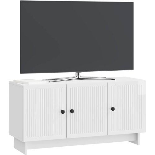  ormar Bijela visokog sjaja 99 x 34,5 x 50 cm Slike