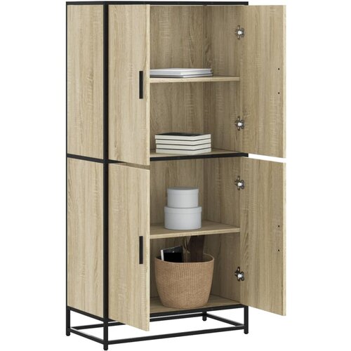 VidaXL Visoka omara sonoma hrast 68x35x139 cm inženirski les Slike