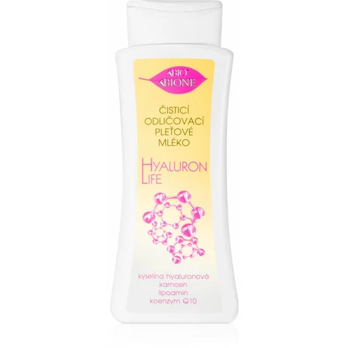 Bione Cosmetics Hyaluron Life mleko za odstranjevanje ličil s hialuronsko kislino 255 ml