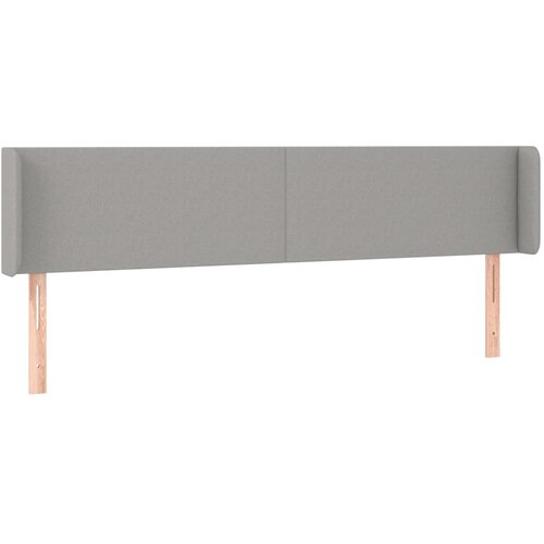  LED uzglavlje svjetlosivo 163x16x78/88 cm od tkanine Slike