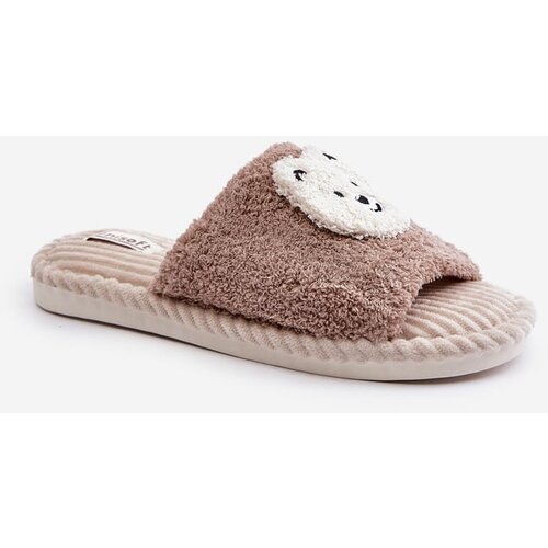 Kesi Women's slippers with a teddy bear brown lavetire Cijene