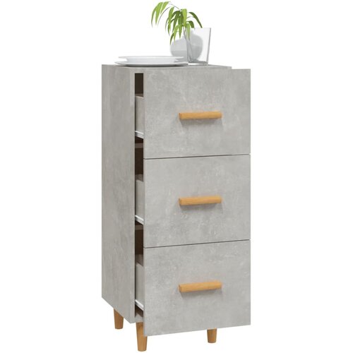  Komoda siva boja betona 34,5x34x90 cm od konstruiranog drva Slike