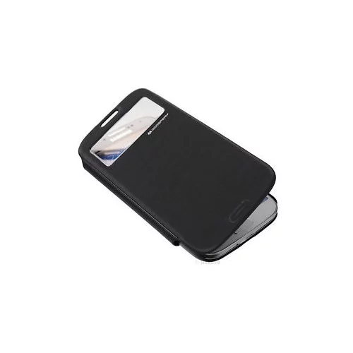 Goospery preklopna torbica S-View SAMSUNG GALAXY S4 I9500 - črna z okenčkom