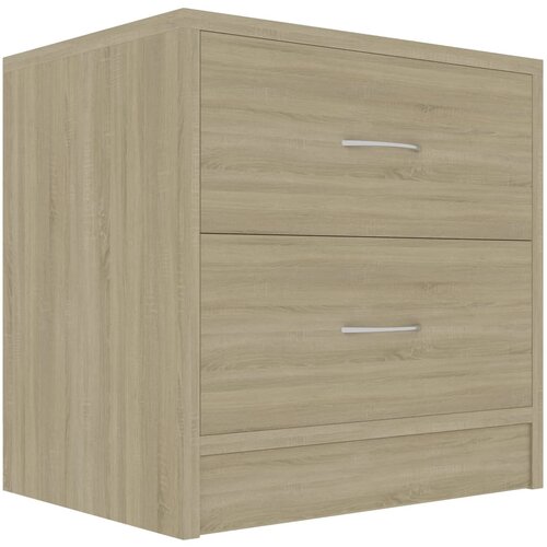 Maison Chic Nočna omarica - Nočna miza sonoma hrast 40x30x40 cm iverna plo&amp;scaron;ča, (21686768) Slike