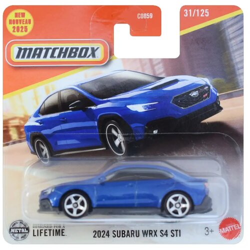 Mattel matchbox: 2024 subaru wrx S4 sti plavi autić 1/64 - Cene