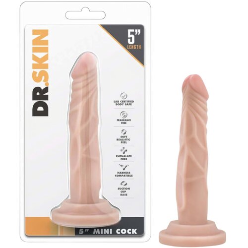 Dr Skin dildo - Mini, 14 cm, kožni Cene