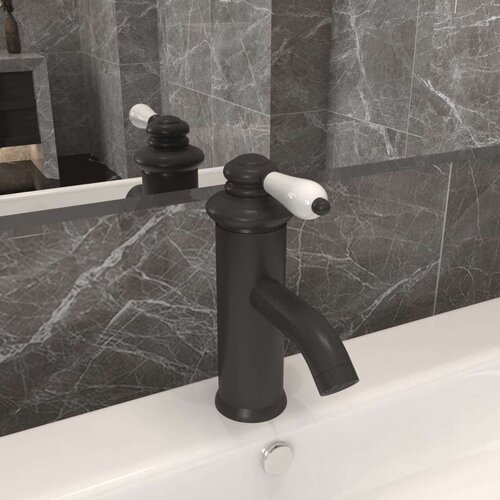 vidaXL Kopalni&scaron;ka armatura za umivalnik siva 130x180 mm Cene