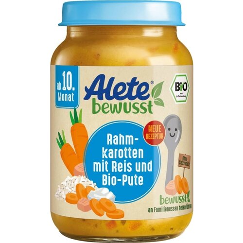 Alete Bio korenje v kremi z rižem in bio puranom - 220 g Cene