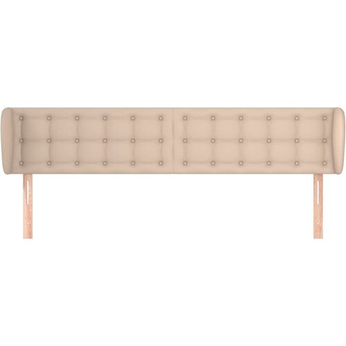  Uzglavlje s u&amp;scaron;ima boja cappuccina 163x23x78/88 cm umjetna koža Slike