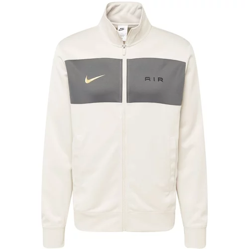Nike Sportswear Jopa na zadrgo 'AIR' kremna / zlato-rumena / temno siva / črna
