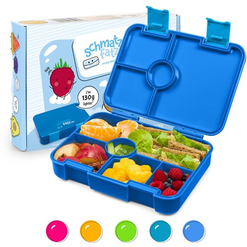 Klarstein schmatzfatz Lite, deseta kutija, 6 odjeljaka, 20,8 × 4,5 × 15 cm (Š × V × D), bez BPA, ekstra lagan Tritan Cijene