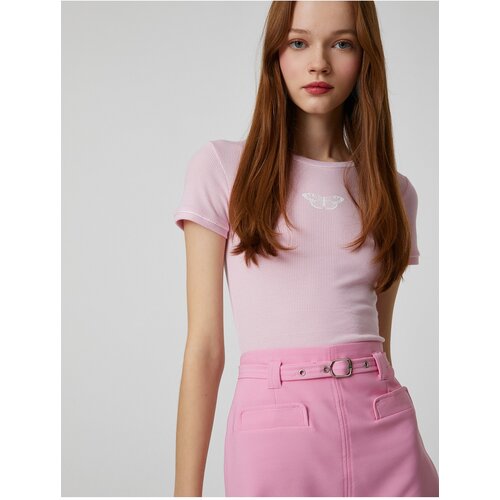 Koton T-Shirt - Pink - Slim fit Slike