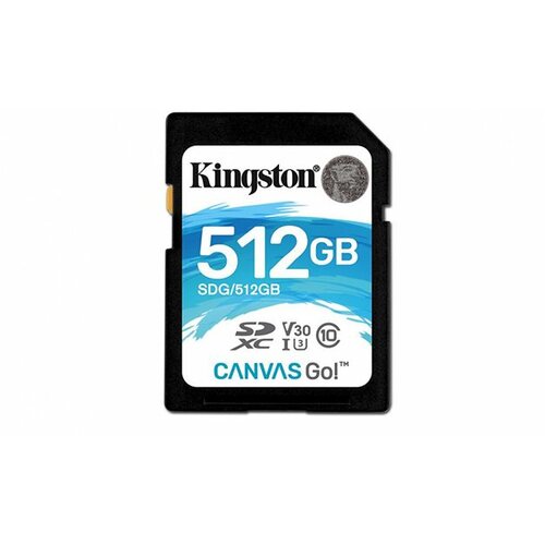 Kingston SDXC 512GB SDCR/512GB Canvas React, Class 10 UHS-I U3 memorijska kartica Slike