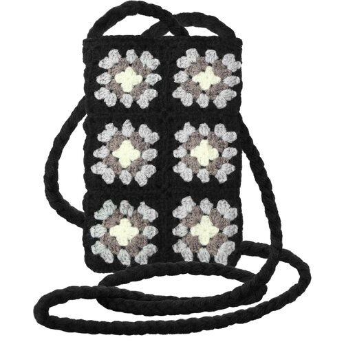 Avizar Tkana torba za cez ramo za pametni telefon, serija SquareWeave - crna, (20670186) Cene