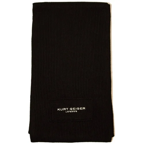 Kurt Geiger London Šali & Rute KGL KNITTED SCARF Črna