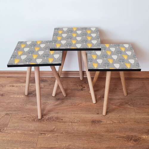 Hanah home set klub stočića 3Shp369, 3 komada, Roze Cene