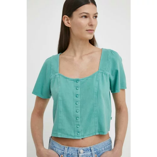 Levi's Traper bluza za žene, boja: zelena, bez uzorka