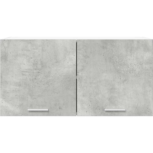 VidaXL viseći ormarić s policom riga betonski sivi 80 x 31 x 40 cm Slike