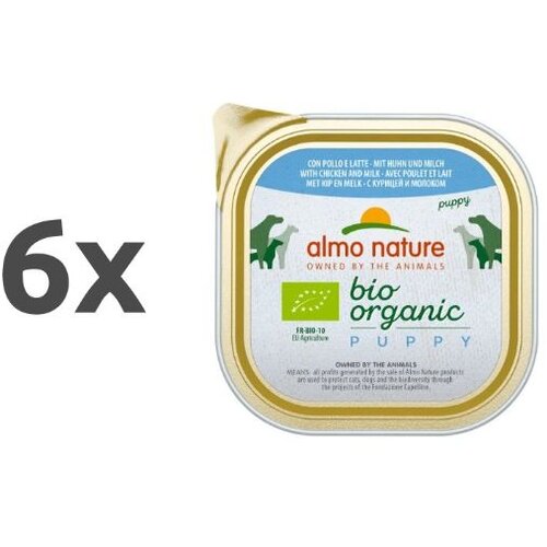 Almo Nature Bio Organic Puppy - piščanec 6 x 100 g Cene