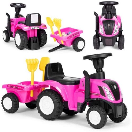 Traktor sa prikolicom guralica pink Slike