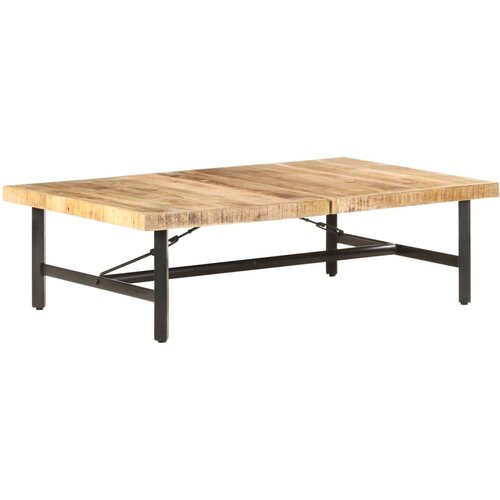 VidaXL Klubska mizica 142x90x42 cm trden mangov les Slike