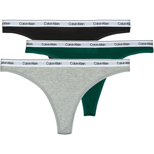 Calvin Klein Jeans THONG 3PK X3 Vi&amp;scaron;ebojna Slike