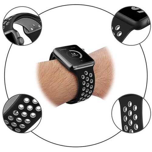 Apple watch Sport Silicon Strap black rose S/M 38/40mm kaiš za sat Cene