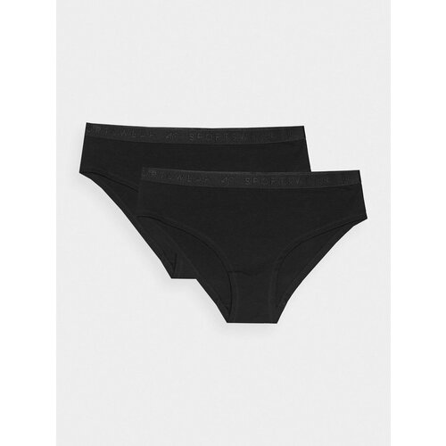 4f Women's Underwear Panties (2 Pack) - Black Slike