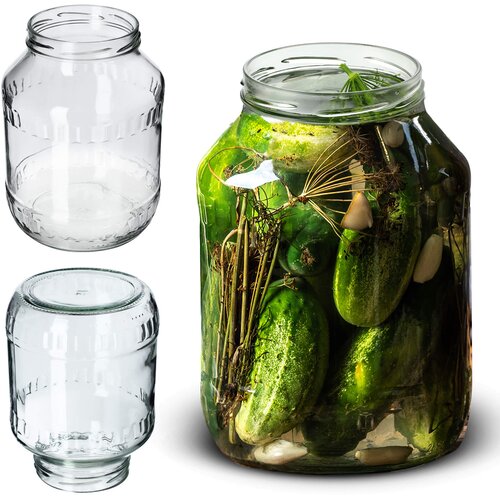 KADAX Kozarec 2,5 l Kozarec za med, marmelado, tinkture Steklo 1 kos Fi 100, (5000355318) Cene