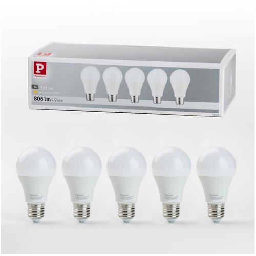  komplet 5x led sijalica A60 E27/9W/230V 2700K - paulmann 28780 Cene