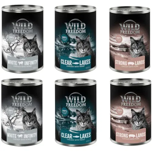 Wild Freedom Varčno pakiranje Adult 24 x 400 g - Mešano pakiranje 3 (3 vrste)