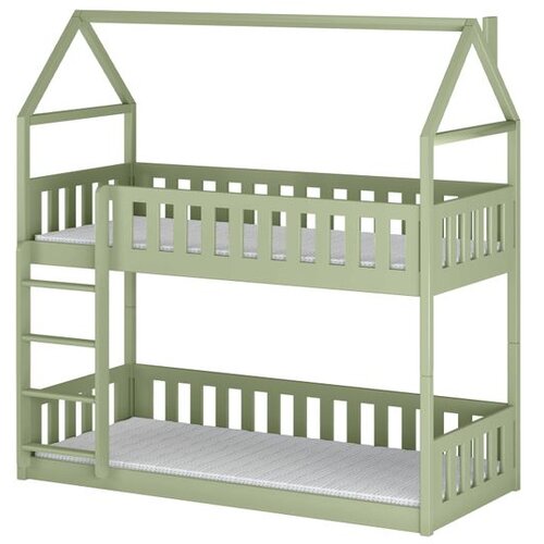 Molarem Home Drveni dječji krevet na kat Pola - olive - 200x90 cm - Bez madraca Cijene