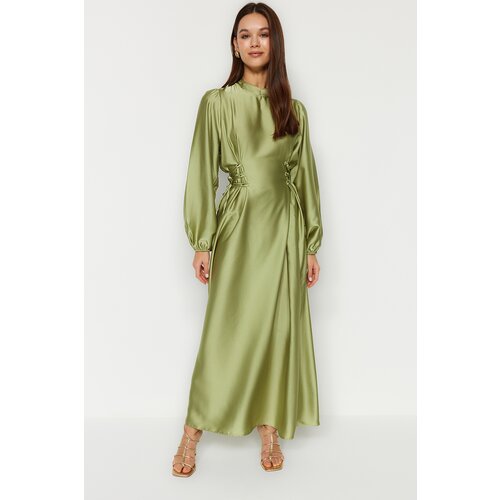 Trendyol Green Waist Brit Satin Evening Dress Cijene