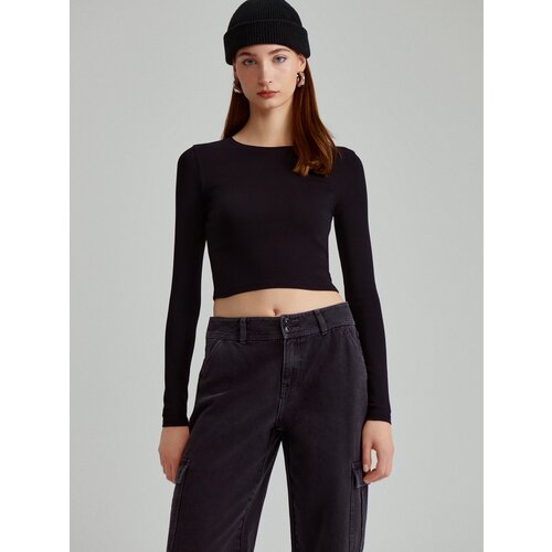House - Strukirana bluza - Crna Cijene