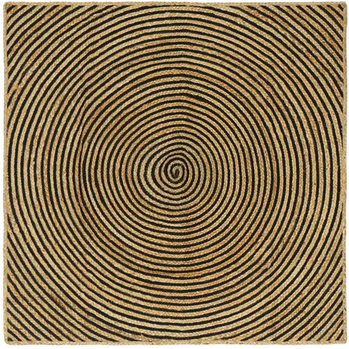  Tepisi za područja Crna 120 x 120 cm Juta Cene