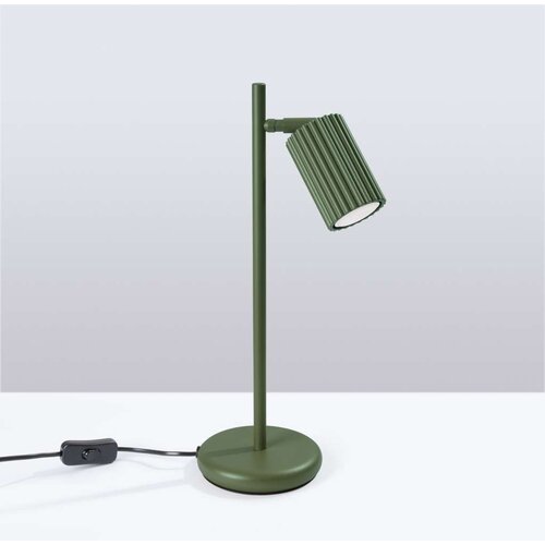 Stolna sollux SL.1624 - stona lampa karbon 1xGU10/10W/230V zelena Slike