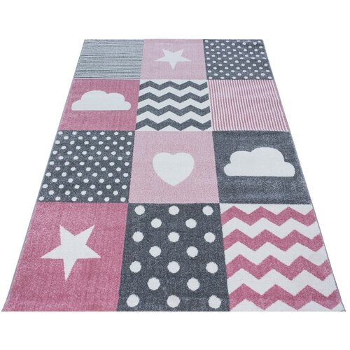 Ayyildiz Carpets Rožnato-siva otro&amp;scaron;ka preproga 140x200 cm Kids &amp;ndash; Slike