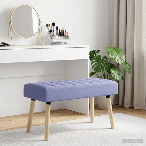  Klupa s utorima Traper plava 80 x 40 x 46 cm Tkanina Cene