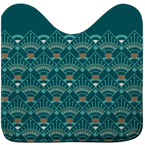 Douceur d intérieur Petrolej zelena kupaonska prostirka za WC 45x45 cm Imperia – Cijene
