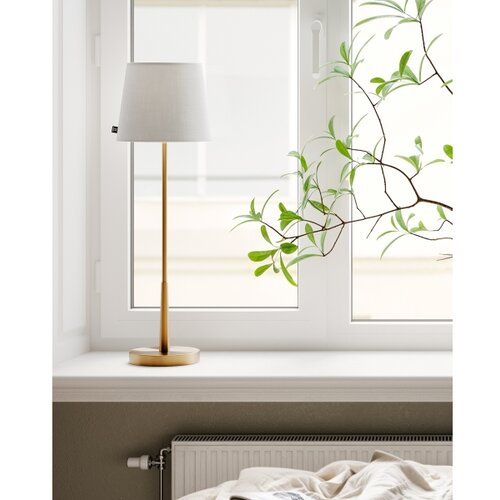  ByRydens 4002740-6501 - Stona lampa LUMI 1xE27/8W/230V bela/zlatna 68,5 cm Slike