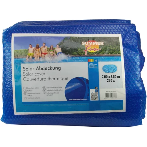 Summer Fun Solarno pokrivalo za bazen ovalno 700x350 cm PE modro