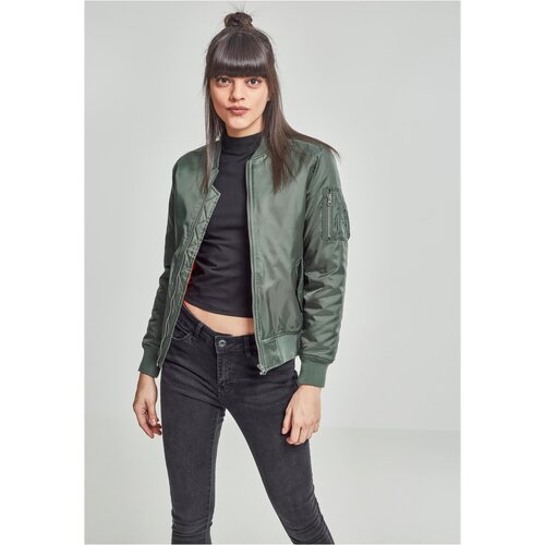 Urban Classics Women's Basic Bomber Jacket Olive Cene