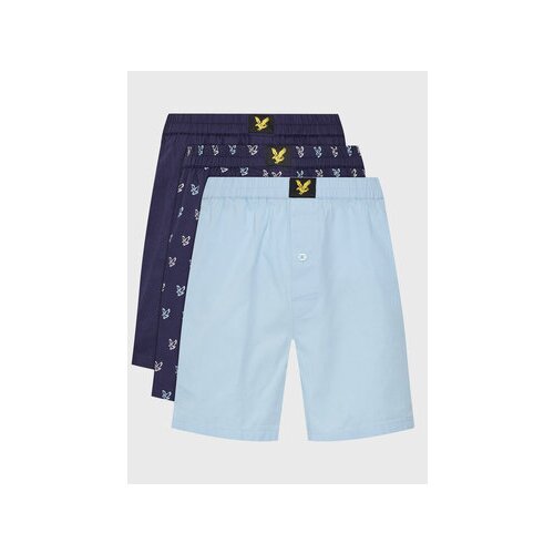 Lyle &amp;amp; Scott Set 3 parov boksaric Darwin LY282O019 Mornarsko modra Slike