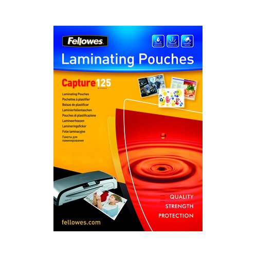 Fellowes 75x105 mm sjajna folija za laminaciju, 125 mikrona Slike