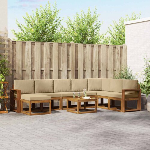  Set vanjskih sofa 9 kom. Prirodna i bež Cene