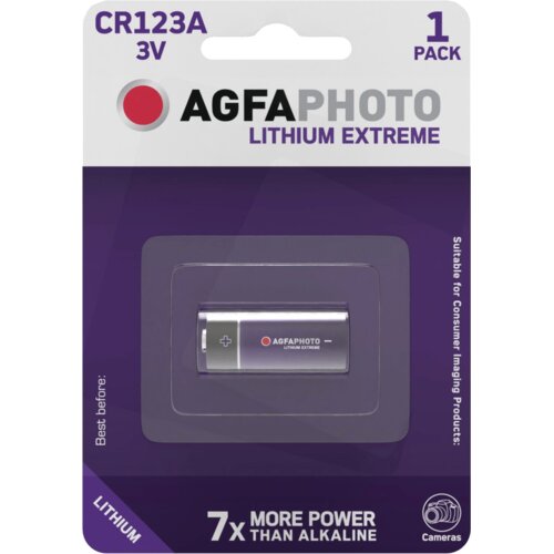 Agfaphoto Baterija litijumska CR123A, 3V, blister 1 komad - CR123A B1 Cijene