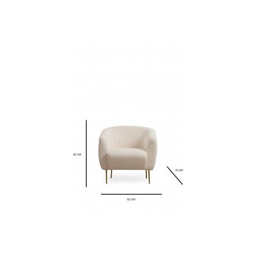 Atelier Del Sofa Fotelja Eses 82x82x70cm Cream Slike