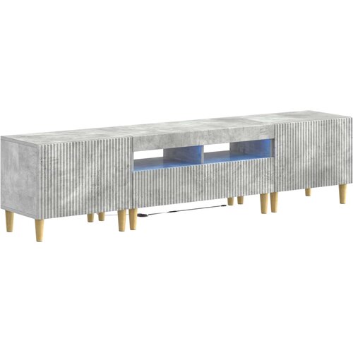 3-dijelni LED TV kabinet ARNHEM 3 kom. Betonska siva Slike