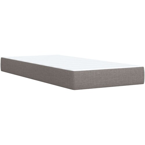 Boxspring krevet s madracem Sivosmeđa 100 x 200 cm Tkanina Slike
